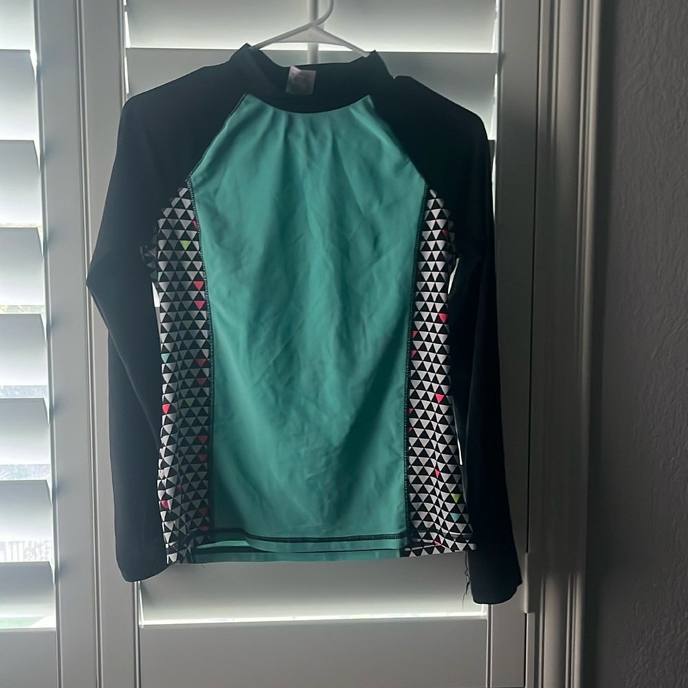 Blue rash guard